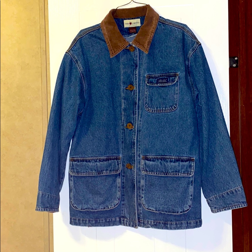 The Limited denim utility jacket.